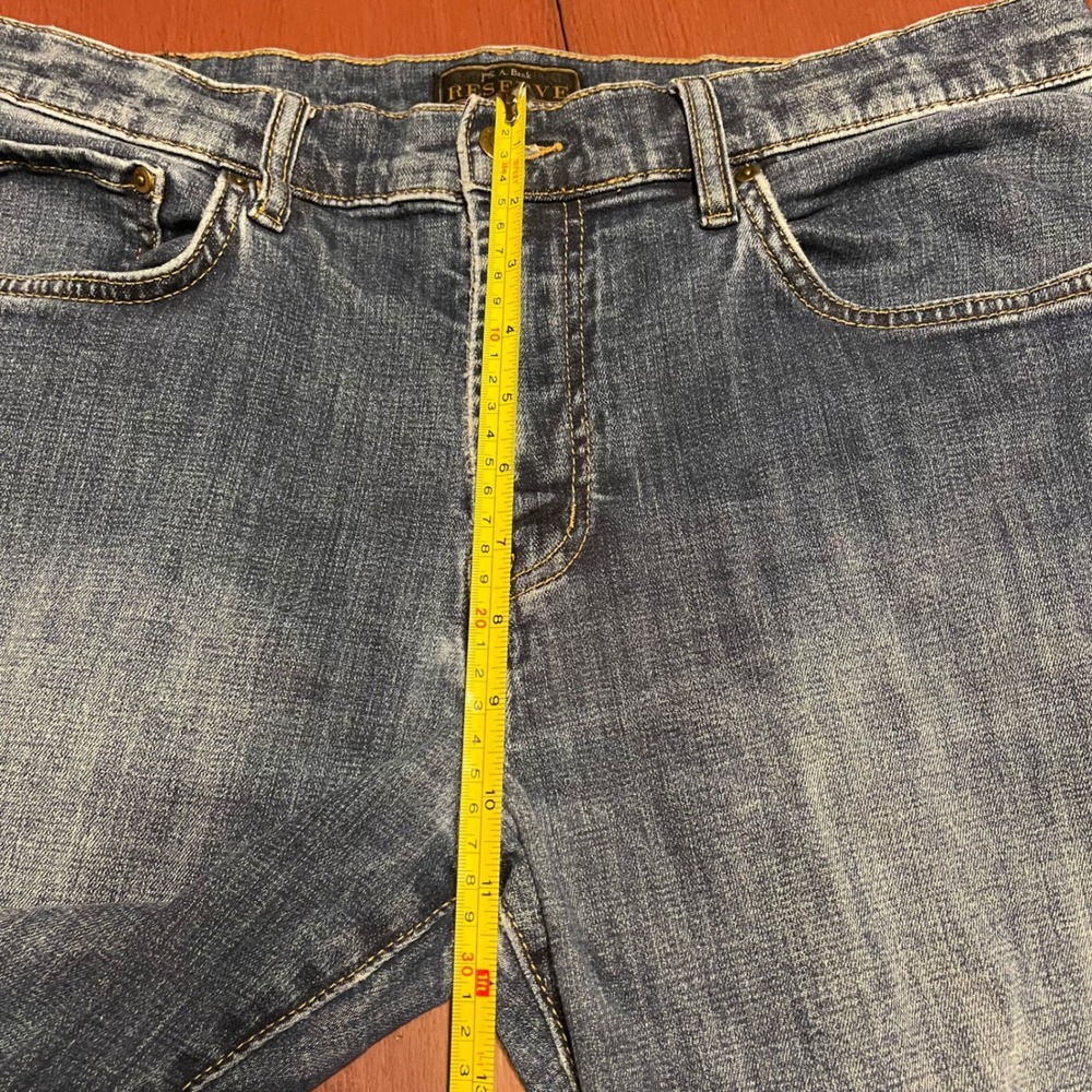 Jos‎ A Bank Reserve Traditional Fit Mens Blue Wash Denim Jeans 35W 30L - Picture 8 of 11